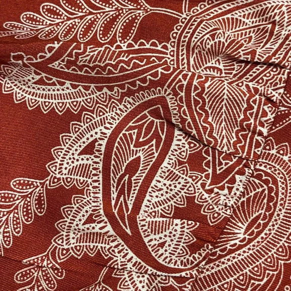 Just Fab Women’s Flutter Sleeve Jumpsuit V neck size XL color Tandoori spice - Picture 9 of 14